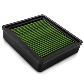 Green Reusable Washable High Flow Drop-in Air Filter Compatible with 93-96 Colt/Mirage 1.5L