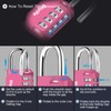 Combination Padlock, Diyife Heavy Duty 4 Digit Padlock Weatherproof Outdoor
