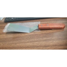 Adcraft HAMBURGER SPATULA 2 1/8" x 4" S/S ADCRAFT WITH WOOD HANDLE NSF KT-25