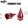 TDZ Front Axle Nut Covers 3.6" Inch Spike Front Axle