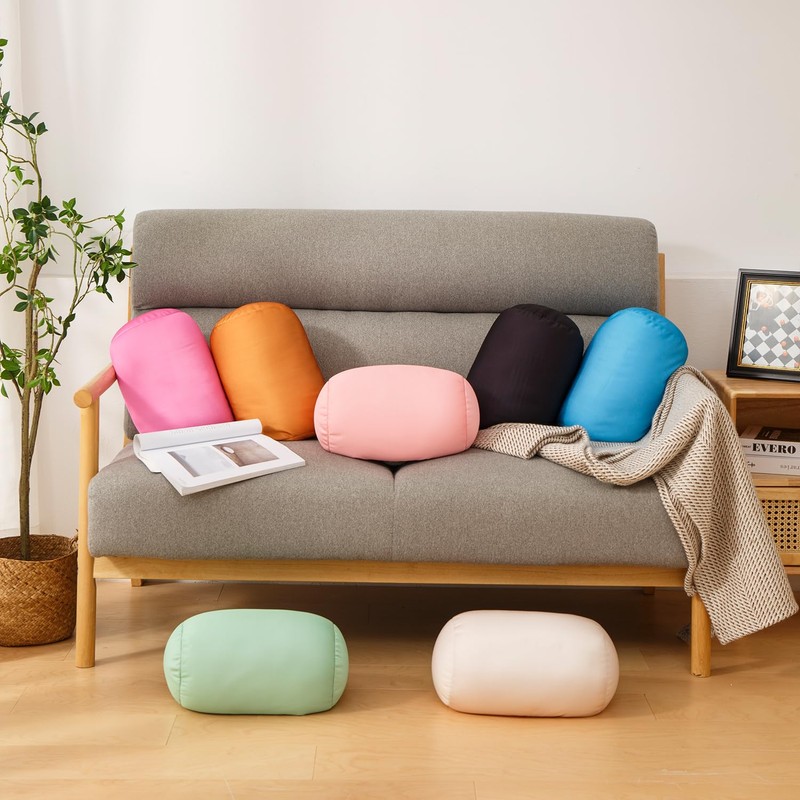 Focustree Squish Bean Bed Microbead Pillow Bolster Tube Body Pillow