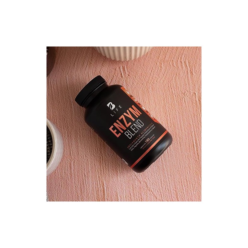 Enzimas Digestivas Probióticos Papaya Psyllium Husk 180 Cápsulas 1800 Por