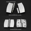 4pcs Public Toilet Stainless Steel Hinge,Self Closing Restroom Partition Door