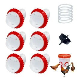 Comederos Automático Para Pollos ,gallo,codorniz, 6 Piezas