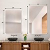 DUQIMO 20x30 Inch White Framed Bathroom Mirror for Bathroom, Rectangle