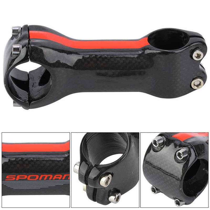 Carbon Fiber Road Mountain Bike Handlebar Stem for 31.8mm Handlebar