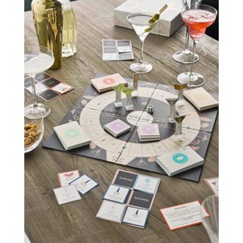 Cocktail Themed Trivia Board Game | Games Night | Adults, After Dinner Party, Table Game, General Knowledge, Alcohol, Cocktails, Drinking, Mixologist, Hen or Stag Do, Christmas, Birthday, Present