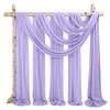 Wedding Arch Draping Fabric,8 Panels 28" x20ft Lavender Purple Wedding