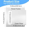 TBWHL Silver Cover Plate 10X10 Inch Self-Adhesion Access Panel Heavy-Duty