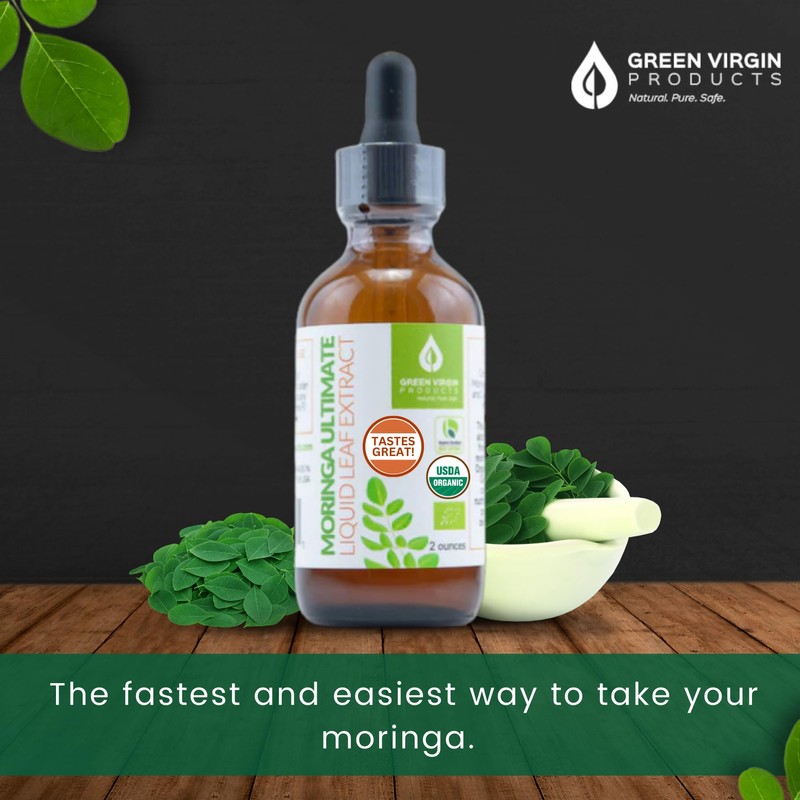 Green Virgin Moringa Ultimate Liquid Leaf Extract - 2 Fl