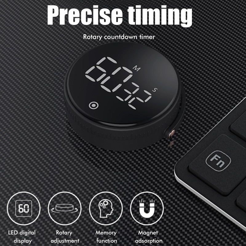 Digital Kitchen Timers Large LED Display Magnetic Countdown Countup Timer
