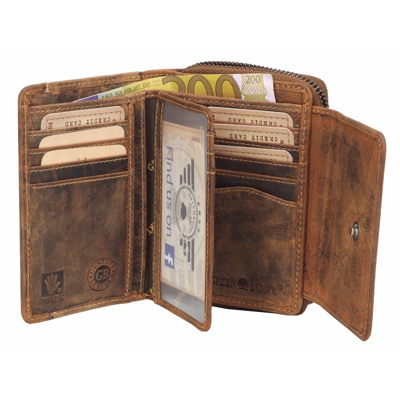 Greenburry Vintage Wallet Leather 13,5 cm