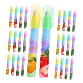 Gomas de Borrar Desmontables Tipo Bolígrafo 36 Piezas Cinco Secciones Diseño de Frutas Portátiles y Coloridas Estudiantes Borradores Kawaii para Dibujo y Corrección Escolar