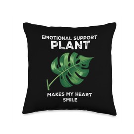 Emotional Support Plant - Plant Lover Women Men Houseplant Throw Pillow