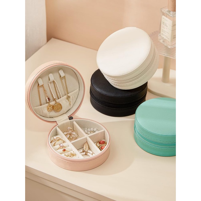 Travel Jewellery Box,Small Portable Jewelry Box Jewellery Case,PU Leather Mini