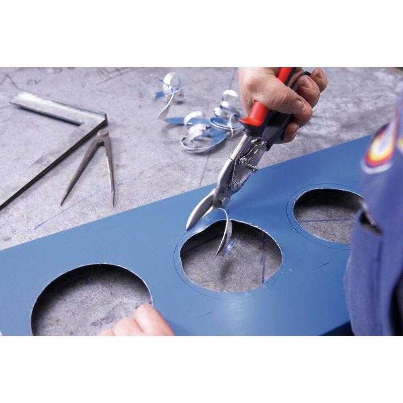 Bessey D16L Left Cutting Aviation Snips, Multi-Colour