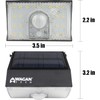 Wagan EL8570 1000 Lumens Outdoor LED Solar Wall Light Waterproof