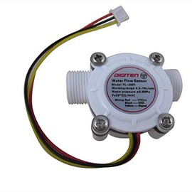 SENSTREE G3/8" Water Flow Sensor, Hall Effect Sensor Food-Grade Flow Meter Flowmeter Counter 0.3-10L/min - Arduino, Raspberry Pi, and Reverse Osmosis Filter Compatible