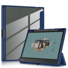 DINGGUAGUA Case for Onyx Boox Note Air3 C/Air 4 B/W 10.3 inch 2024 ePaper Tablet Slim Folio Cover with Hand Pen Holder and Auto Sleep/Wake,Dark Blue