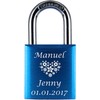 ♥ Love Goals Engraved Love Padlock with Engraving | Individual