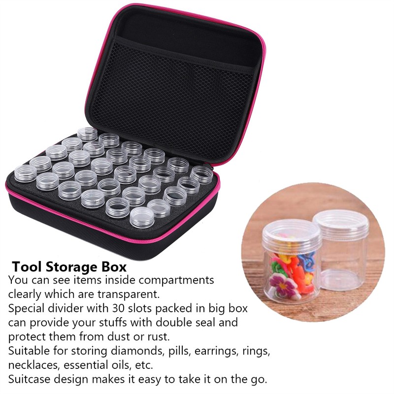 30 Slots Diamond Embroidery Box Diamond Painting Accessories Tool Storage