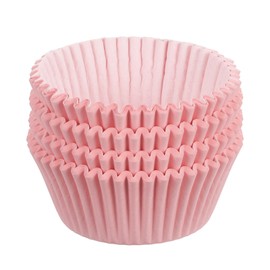 sourcing map 100 Pcs Cupcake Liners, Muffins Paper Baking Cups Wrappers Standard Greaseproof for Baking Cupcake Wrapper, Pink