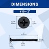 #10 x 2 Flat Head Self Drilling Screws (50 pcs),