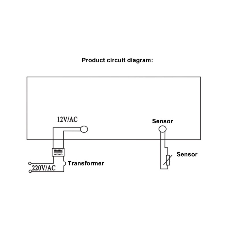 Digital Thermostat 0.1℃ Resolution 0.5℃ Accuracy Dual Display Temperature Controller