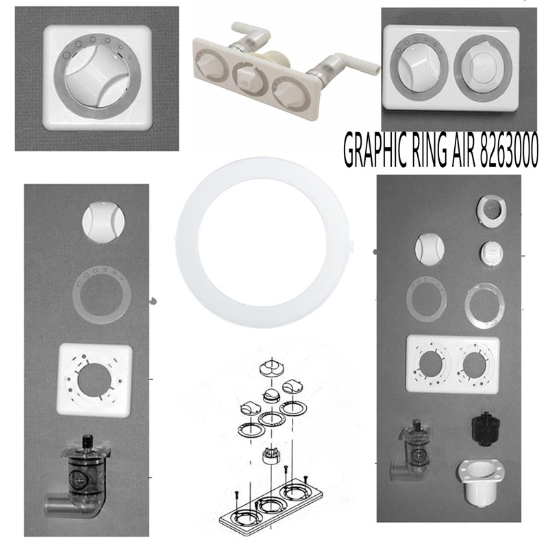 Aretle Replacement Whirlpool Ring On and Off Graphic Snap Ring