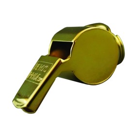 Hero's Pride Standard Issue Whistle - 90 to 100 Decibles - Professional Use, Gold Plating, Sports, Police, Sheriff, CHP, Law Enforcement, Security - Gold Finish - 3 Pack