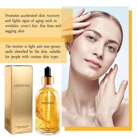 Ginseng Anti-Falten-Serum - Ginseng Anti-Aging-Essenz - Ginseng Polypeptid-Straffungsserum - Hautpflege Ginseng-Gesichtsöle - Reduzieren Sie feine Linien glätten Sie das Gesicht befeuchten Sie Haut