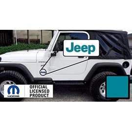 Decal Mods 97-06 TJ Fender Small Jeep Side Logo Graphic fits Jeep Wrangler TJ (1997-2006) (Set of 2) (Turquoise/Teal) | SJ3Y6