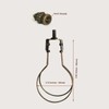 GY & CK® Antique Brass Clip On Lampshade Adapter Lamp