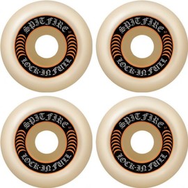 Spitfire Wheels Formula Four Lock-in Full Natural/Orange Skateboard Wheels - 57mm 99a (Set of 4)