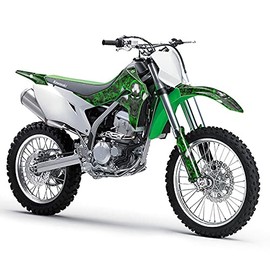 1991-1994 KDX 200 Flaming Gearhead Green Senge Graphics Base Kit Compatible with Kawasaki