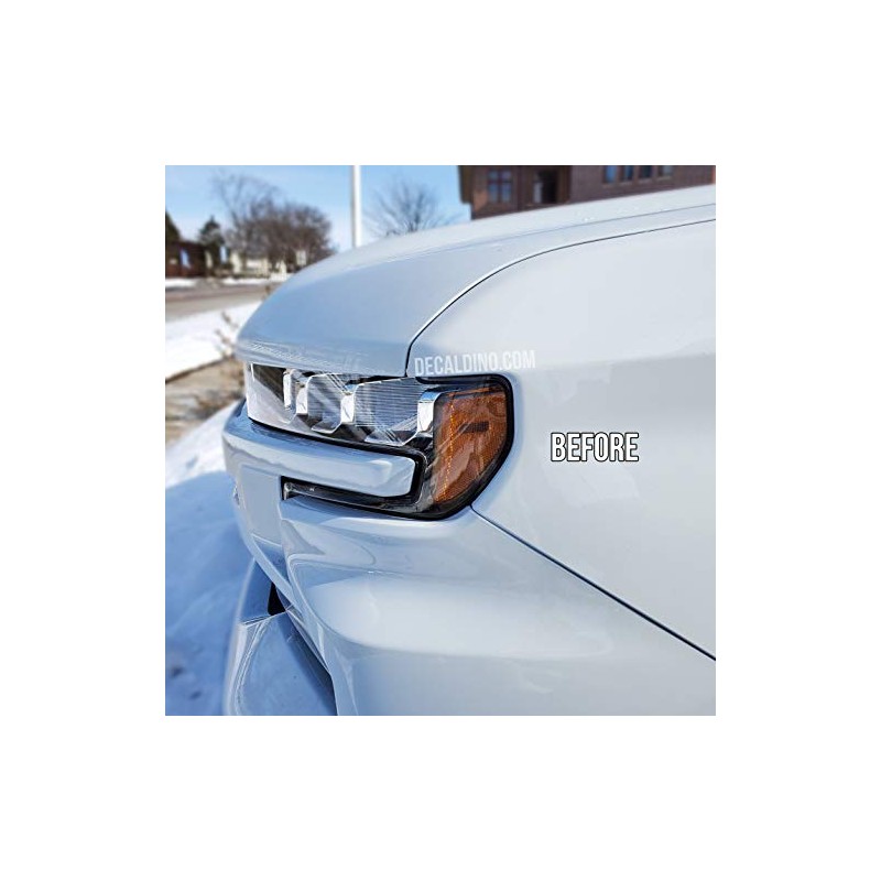 Smoke Tint Overlays Fits 2019-2021 Silverado 1500 Headlight Reflector (Dark