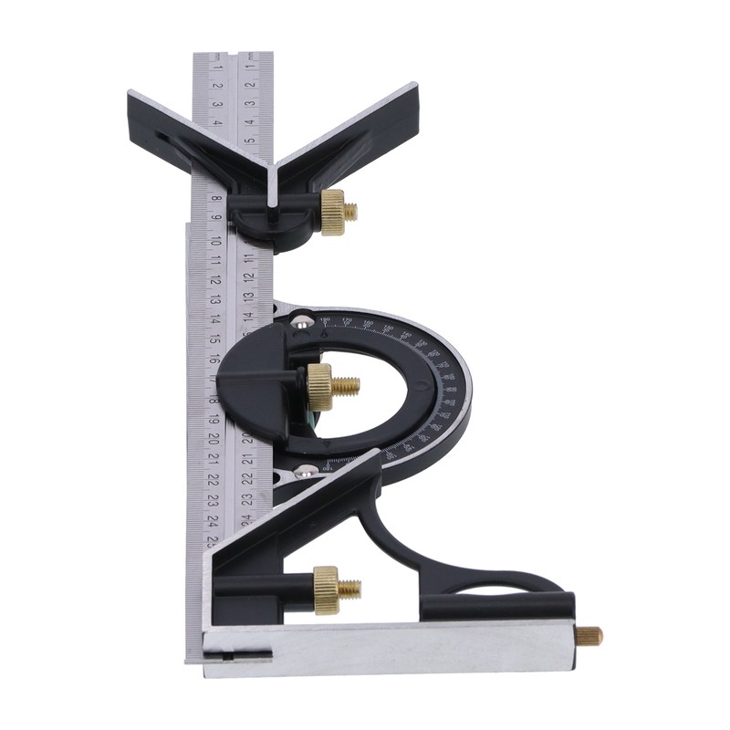 Combination Ruler Stainless Steel Caliper Protractor Angle Guage Woodworking Measure