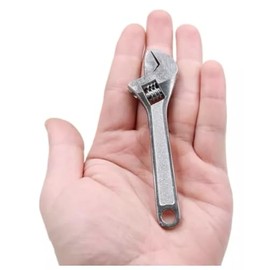 RICHARD-911 Mini Llave Inglesa Ajustable De 4 Pulgadas 10 Cm Perico Emergencia Portátil Supervivencia Acero Para Espacios Estrechos Baño Hogar Cocina Regalo Papá Mamá