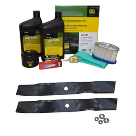 John Deere Original Equipment Model LT150 with Engine CV15S-41618 Maintenance Kit + Mulching Blades