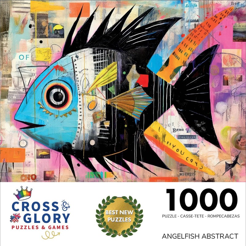 Cross & Glory - Angelfish Abstract - 1000 Piece Jigsaw