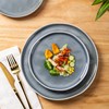 LERATIO Ceramic Dinnerware Sets for 4,Porcelain Plates and Bowls Sets