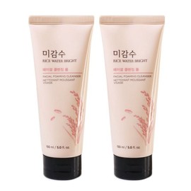 THE FACE SHOP Rice Water Bright Facial Cleansing Foam 150ml+150ml / 더페이스샵 미감수 브라이트 페이셜 클렌징 폼 150ml+150ml