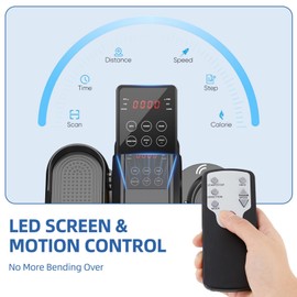 CFEIXIN Under Desk Elliptical Machine, Electric Ellipse Leg Exerciser as Seen on Tv for Seniors, 12 Level Speeds, Seated Pedal Exerciser with Remote Control, Manual & Auto Mode for Home Office