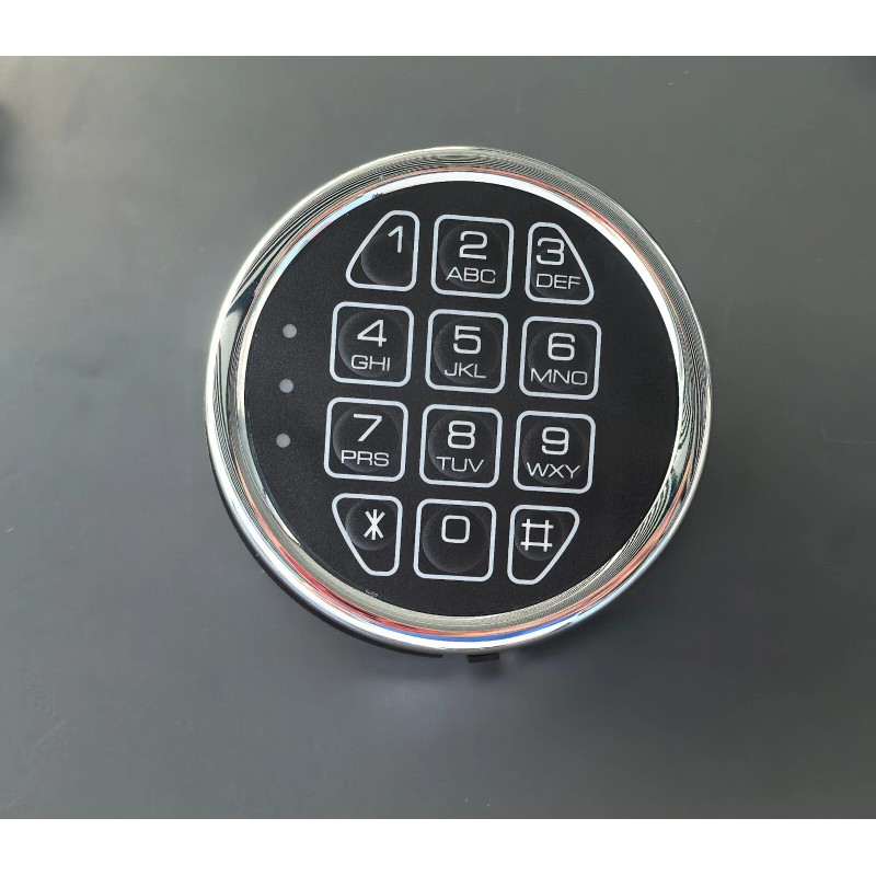 MOUNT Gun Safe Replacement Lock Chrome Digital Keypad Electronic Lock