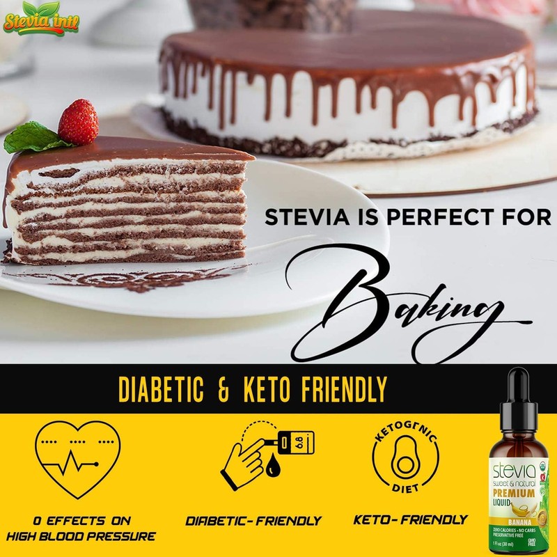 Stevia International Stevia Sweet & Natural Banana, 1 oz (30