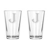 alankathy mug Set of 2 Monogram Beer Glass 16 oz