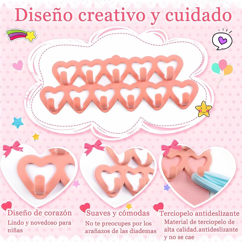 Caja de almacenamiento para lazos de niña, colgador de diademas,