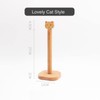 Kitchen Roll Holder, Wooden Paper Towel Holder Free Standing, Cute