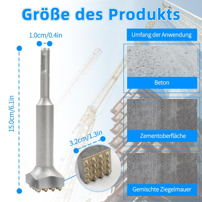 TIHOOK SDS PLUS Electric Hammer Chisel, Electric Flower Hammer Drill