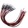 10 x 5 mm LED, 5 V, blue, with 20